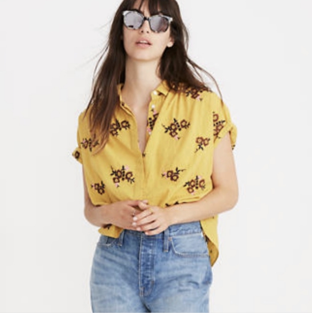 Madewell Embroidered Hilltop Shirt